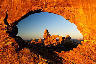Turret Arch through North Window Arch, Arches National Park, Utah