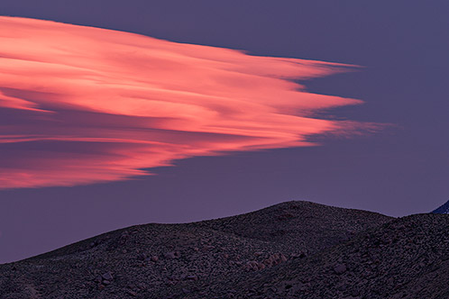 Lenticular Sunset, Eastern Sierra Foothills, California