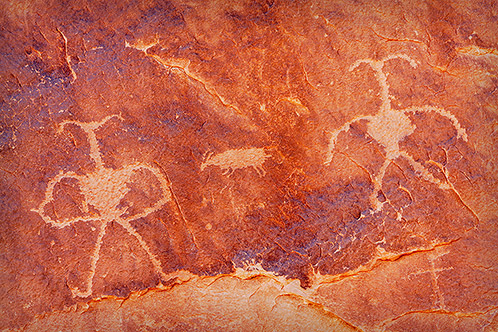 Predators and Prey, Petroglyph, Southern Utah