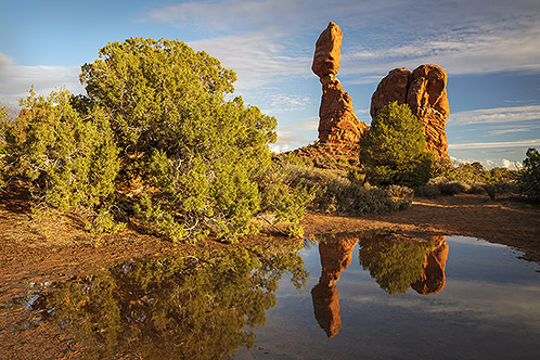 Balanced Rock Reflection, Arches National Park
