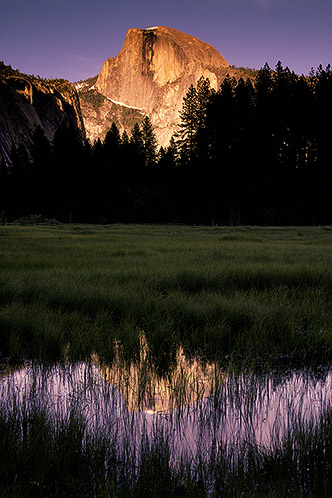 Half Dome, Sunset Reflection, Yosemite National Park